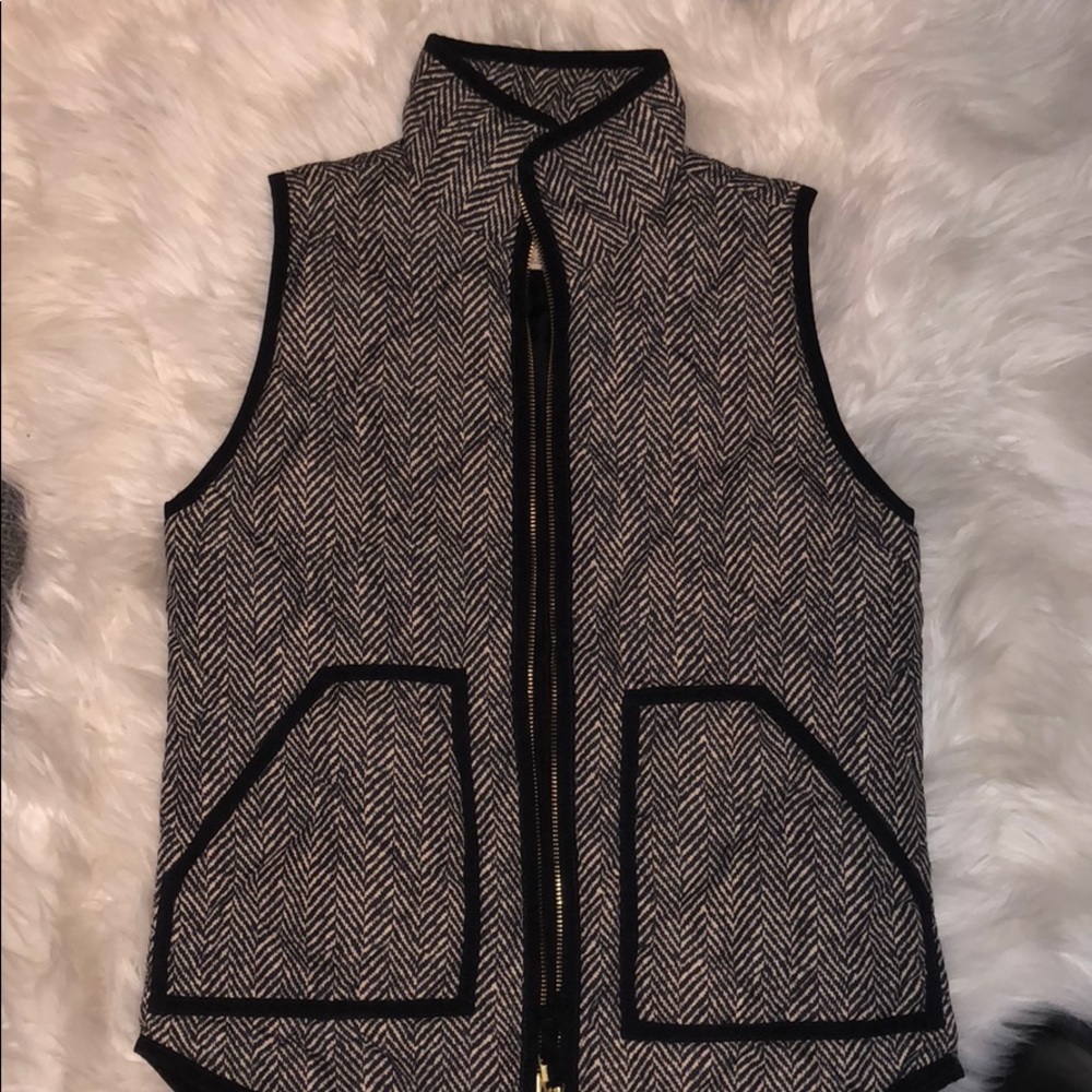 J Crew Herringbone Vest